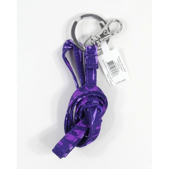 Vera Bradley Paisley Amethyst Lighten Up Lanyard NWT - Picture 2 of 2